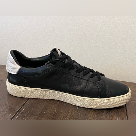 AllSaints Sheer Black Leather Distressed Sneakers Size 38 Women’s US size 8 - Picture 4 of 11